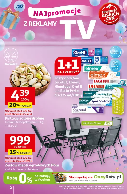 Auchan - gazetka promocyjna Te URODZINY są NAJ Hipermarket od środy 30.04 do środy 07.05 - strona 2