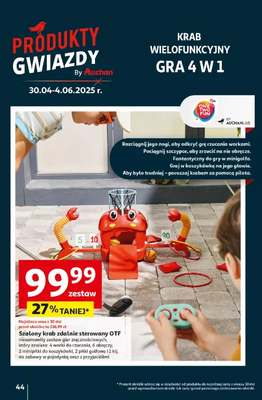 Auchan - gazetka promocyjna Te URODZINY są NAJ Hipermarket od środy 30.04 do środy 07.05 - strona 48