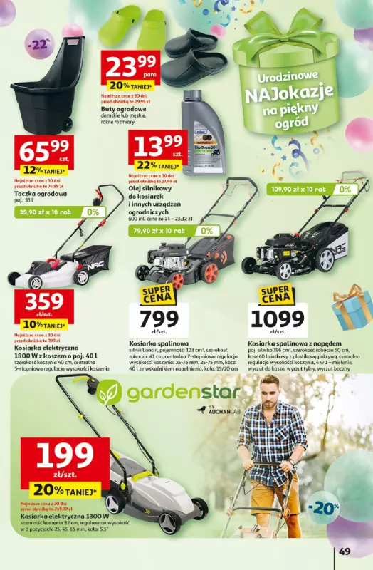 Auchan - gazetka promocyjna Te URODZINY są NAJ Hipermarket od środy 30.04 do środy 07.05 - strona 53