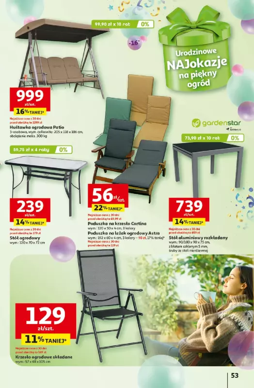 Auchan - gazetka promocyjna Te URODZINY są NAJ Hipermarket od środy 30.04 do środy 07.05 - strona 57