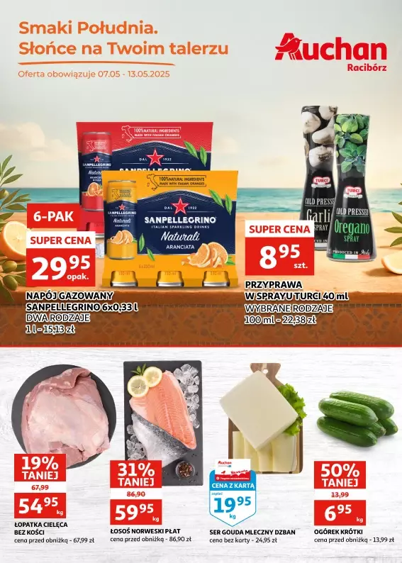 Auchan - gazetka promocyjna Gazetka Racibórz od środy 07.05 do wtorku 13.05