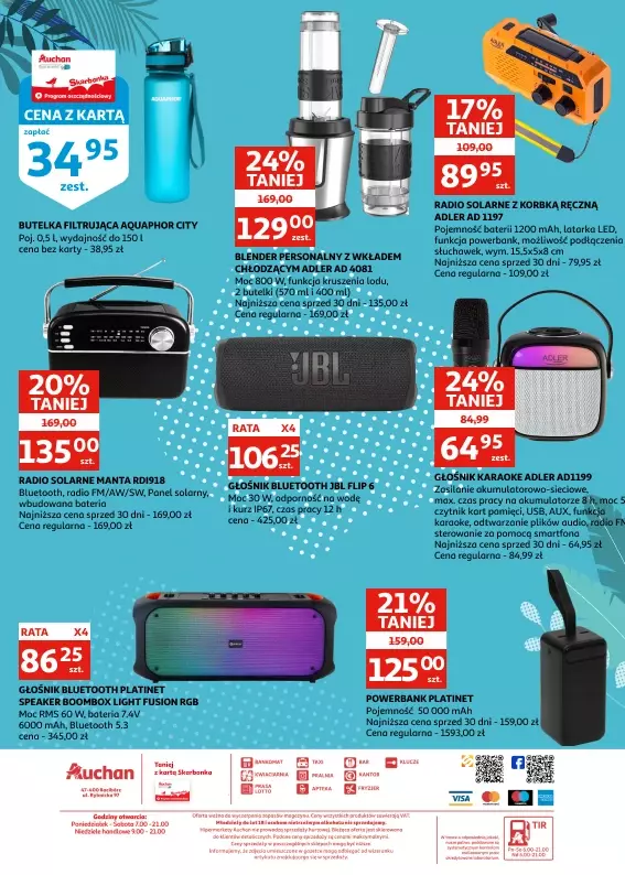 Auchan - gazetka promocyjna Racibórz | Czas na wodną zabawę od środy 07.05 do wtorku 27.05 - strona 13