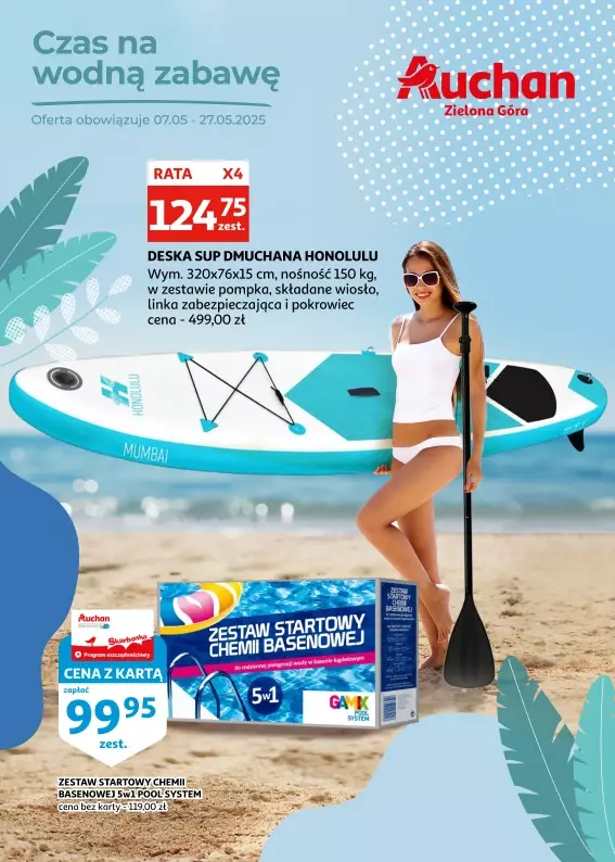 Auchan - gazetka promocyjna Zielona Góra | Czas na wodną zabawę od środy 07.05 do wtorku 27.05