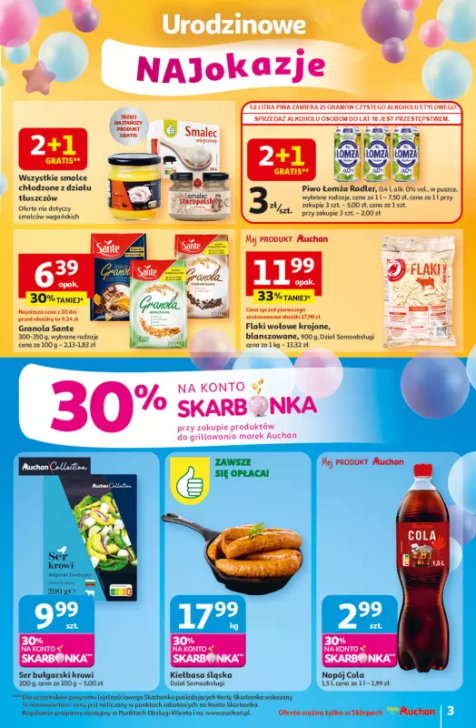 Auchan - gazetka promocyjna Te URODZINY są NAJ Moje Auchan od czwartku 08.05 do środy 14.05 - strona 3