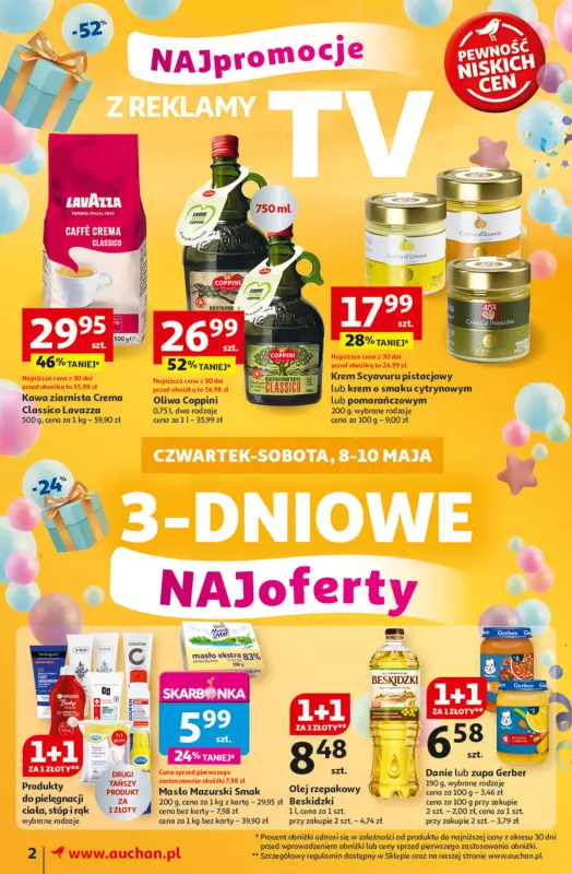 Auchan - gazetka promocyjna Te URODZINY są NAJ Moje Auchan od czwartku 08.05 do środy 14.05 - strona 2