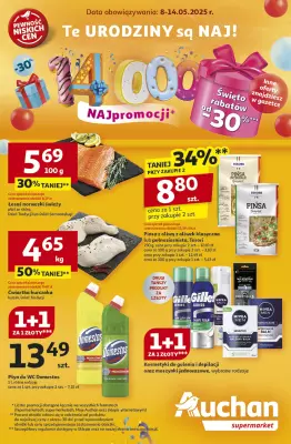 Auchan - gazetka promocyjna Te URODZINY są NAJ Supermarket od czwartku 08.05 do środy 14.05
