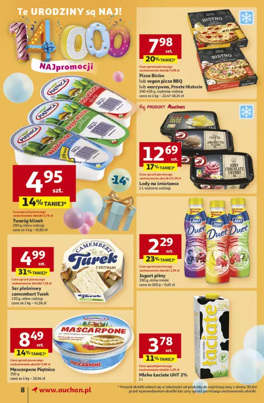 Auchan - gazetka promocyjna Te URODZINY są NAJ Supermarket od czwartku 08.05 do środy 14.05 - strona 10