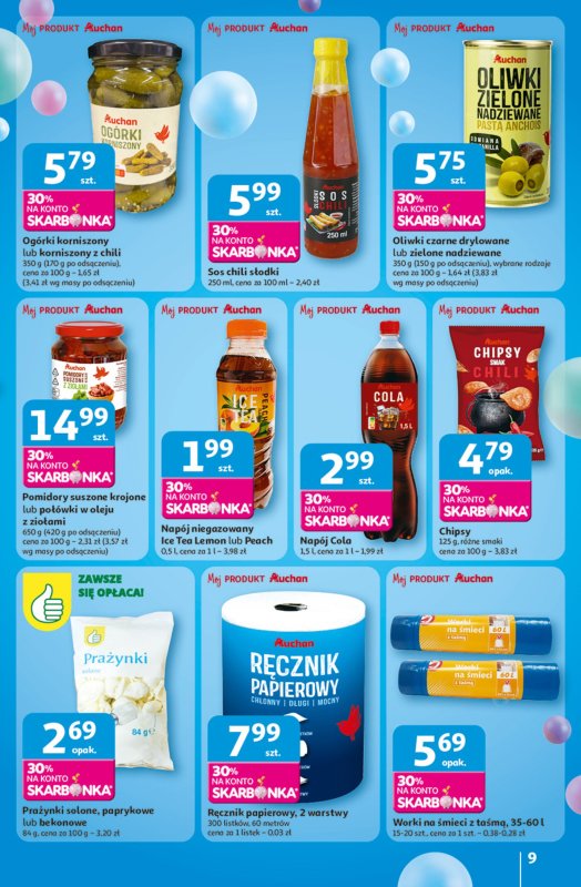 Auchan - gazetka promocyjna Te URODZINY są NAJ Hipermarket od czwartku 08.05 do środy 14.05 - strona 9