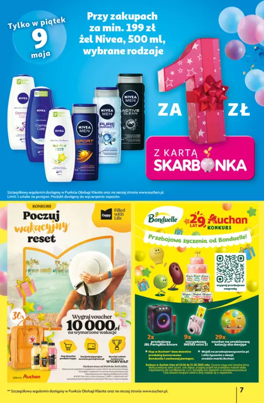 Auchan - gazetka promocyjna Te URODZINY są NAJ Hipermarket od czwartku 08.05 do środy 14.05 - strona 7