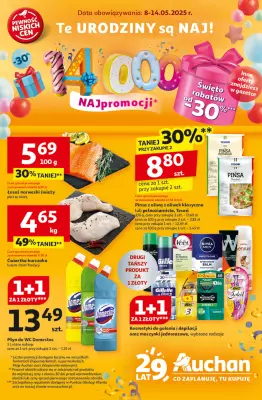 Auchan - gazetka promocyjna Te URODZINY są NAJ Hipermarket od czwartku 08.05 do środy 14.05