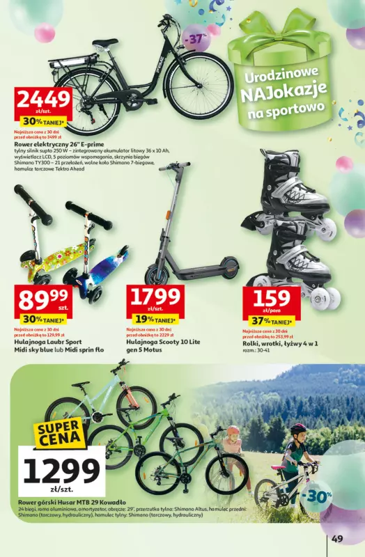 Auchan - gazetka promocyjna Te URODZINY są NAJ Hipermarket od czwartku 08.05 do środy 14.05 - strona 53