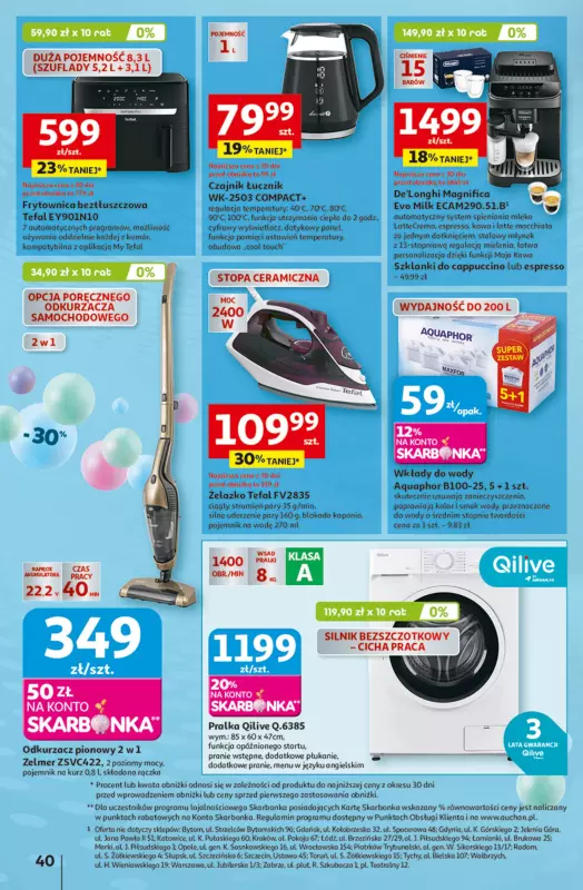 Auchan - gazetka promocyjna Te URODZINY są NAJ Hipermarket od czwartku 08.05 do środy 14.05 - strona 44