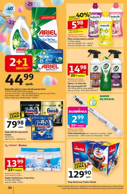 Auchan - gazetka promocyjna Te URODZINY są NAJ Hipermarket od czwartku 08.05 do środy 14.05 - strona 36