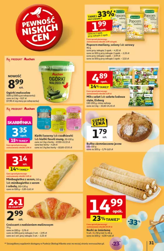 Auchan - gazetka promocyjna Te URODZINY są NAJ Hipermarket od czwartku 08.05 do środy 14.05 - strona 33