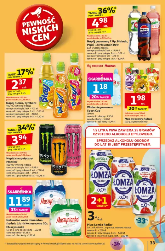 Auchan - gazetka promocyjna Te URODZINY są NAJ Hipermarket od czwartku 08.05 do środy 14.05 - strona 35