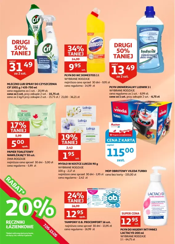 Auchan - gazetka promocyjna Gazetka Zielona Góra od środy 07.05 do wtorku 13.05 - strona 20