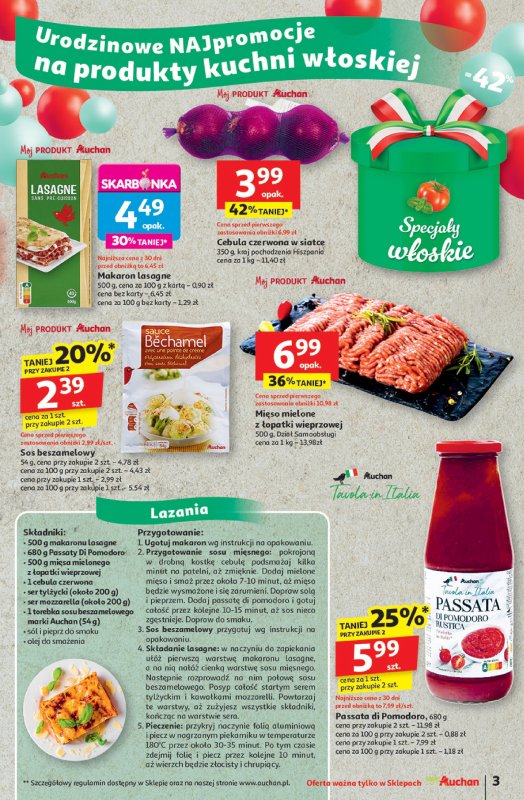Auchan - gazetka promocyjna Te URODZINY są NAJ Moje Auchan  do środy 21.05 - strona 3