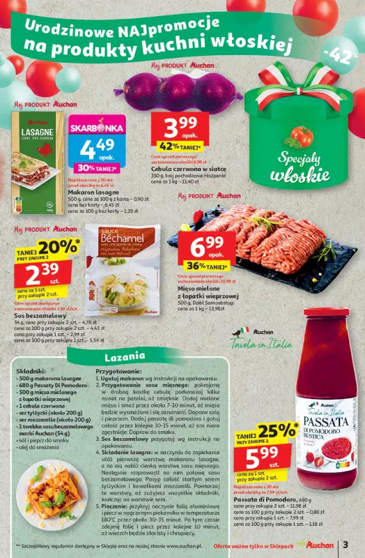 Auchan - gazetka promocyjna Te URODZINY są NAJ Moje Auchan   - strona 3