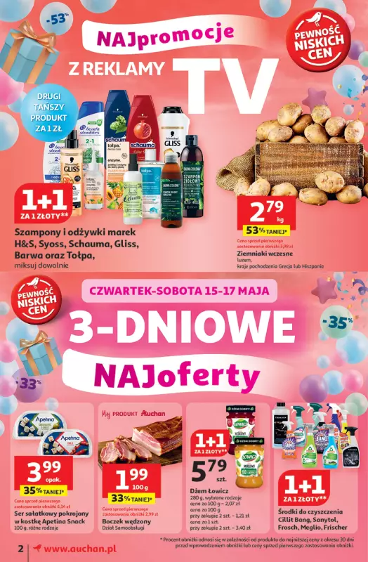 Auchan - gazetka promocyjna Te URODZINY są NAJ Moje Auchan   - strona 2