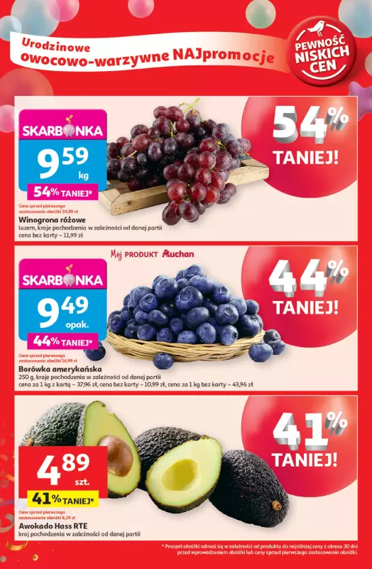 Auchan - gazetka promocyjna Te URODZINY są NAJ Supermarket od czwartku 15.05 do środy 21.05 - strona 6