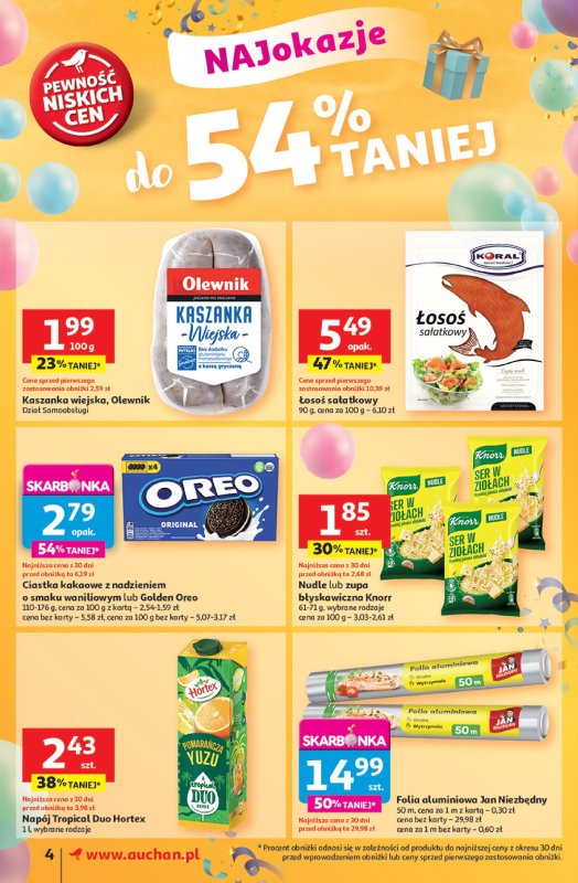 Auchan - gazetka promocyjna Te URODZINY są NAJ Supermarket od czwartku 15.05 do środy 21.05 - strona 4