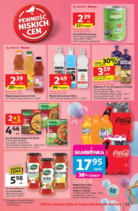 Auchan - gazetka promocyjna Te URODZINY są NAJ Supermarket od czwartku 15.05 do środy 21.05 - strona 13