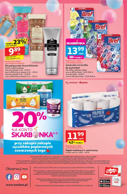 Auchan - gazetka promocyjna Te URODZINY są NAJ Supermarket od czwartku 15.05 do środy 21.05 - strona 14