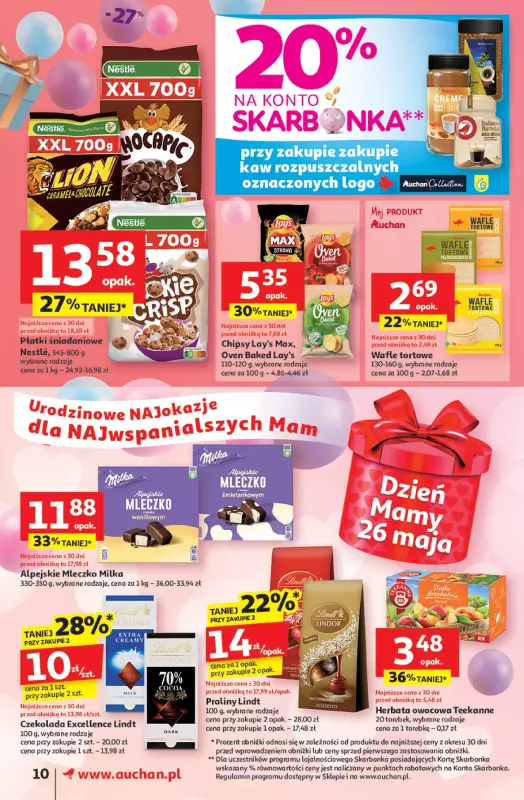 Auchan - gazetka promocyjna Te URODZINY są NAJ Supermarket od czwartku 15.05 do środy 21.05 - strona 12