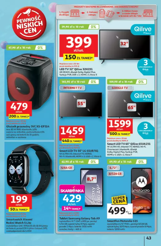 Auchan - gazetka promocyjna Te URODZINY są NAJ Hipermarket od czwartku 15.05 do środy 21.05 - strona 47