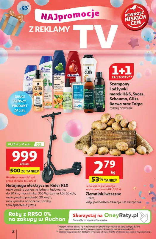 Auchan - gazetka promocyjna Te URODZINY są NAJ Hipermarket   - strona 2