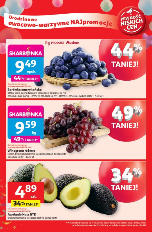 Auchan - gazetka promocyjna Te URODZINY są NAJ Hipermarket  do środy 21.05 - strona 14