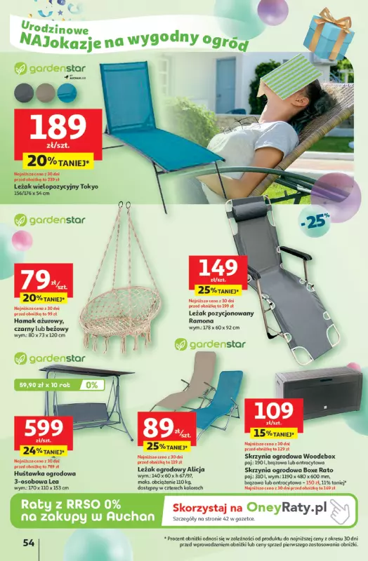 Auchan - gazetka promocyjna Te URODZINY są NAJ Hipermarket od czwartku 15.05 do środy 21.05 - strona 58