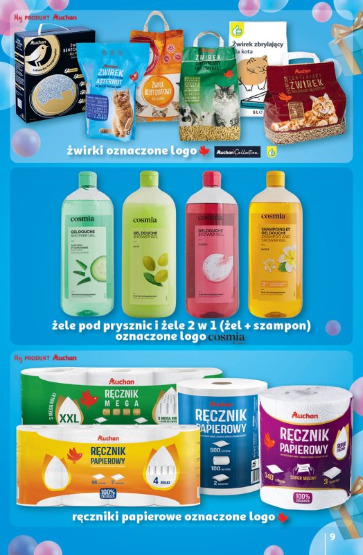 Auchan - gazetka promocyjna Te URODZINY są NAJ Hipermarket  do środy 21.05 - strona 9