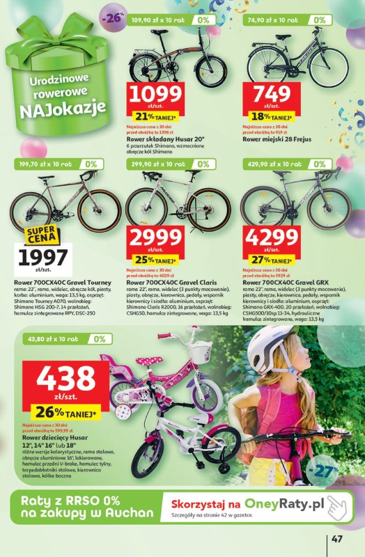 Auchan - gazetka promocyjna Te URODZINY są NAJ Hipermarket  do środy 21.05 - strona 51