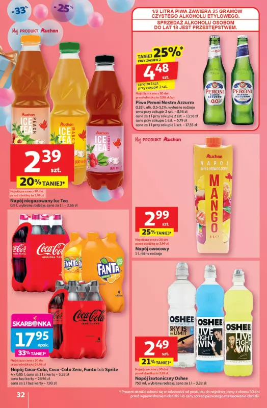 Auchan - gazetka promocyjna Te URODZINY są NAJ Hipermarket od czwartku 15.05 do środy 21.05 - strona 34