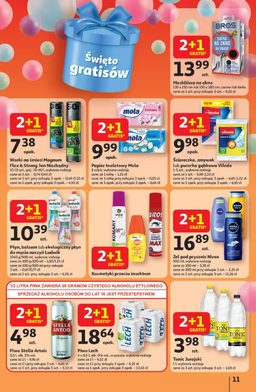 Auchan - gazetka promocyjna Te URODZINY są NAJ Hipermarket od czwartku 15.05 do środy 21.05 - strona 11
