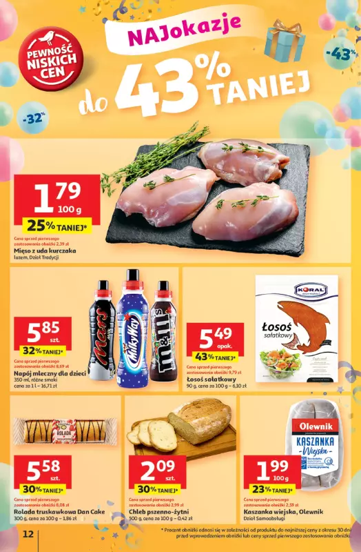 Auchan - gazetka promocyjna Te URODZINY są NAJ Hipermarket od czwartku 15.05 do środy 21.05 - strona 12