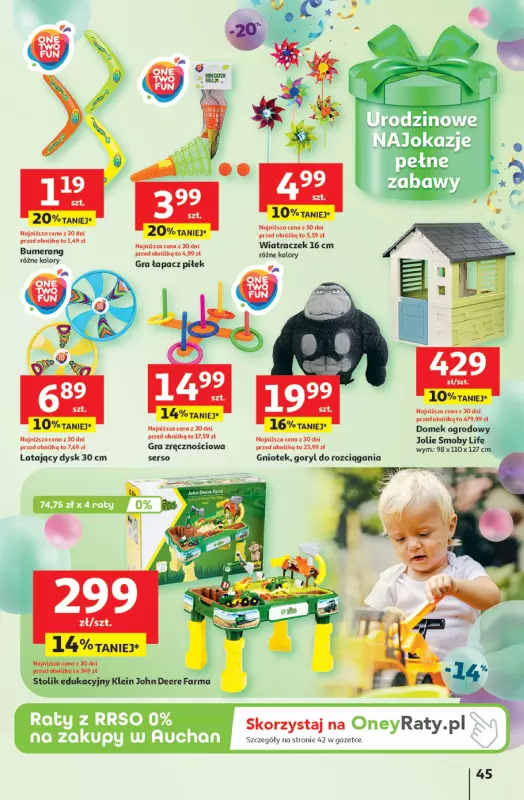 Auchan - gazetka promocyjna Te URODZINY są NAJ Hipermarket od czwartku 15.05 do środy 21.05 - strona 49
