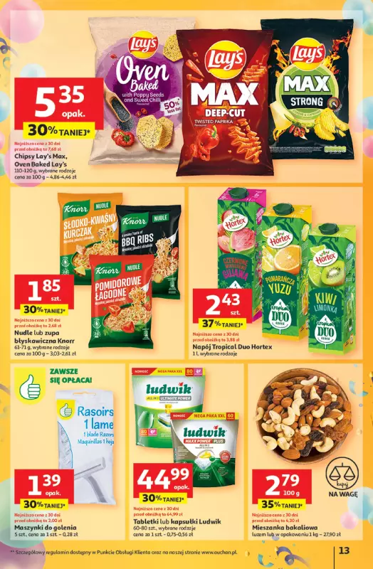 Auchan - gazetka promocyjna Te URODZINY są NAJ Hipermarket od czwartku 15.05 do środy 21.05 - strona 13