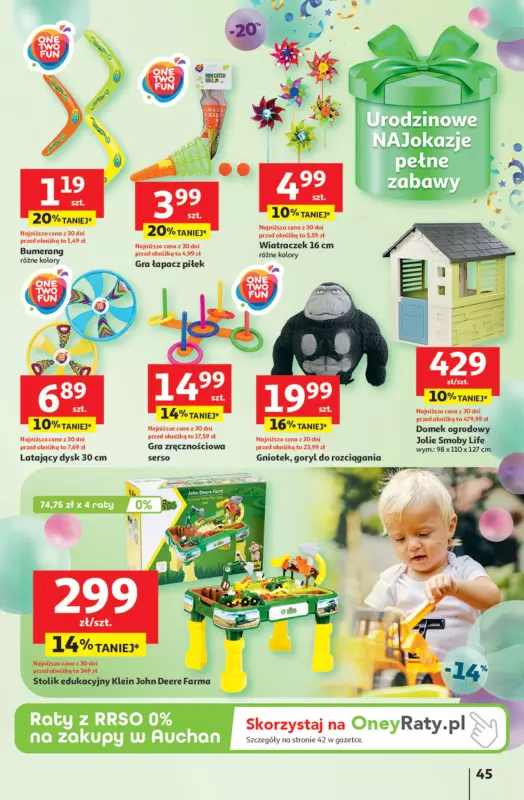 Auchan - gazetka promocyjna Te URODZINY są NAJ Hipermarket  do środy 21.05 - strona 49
