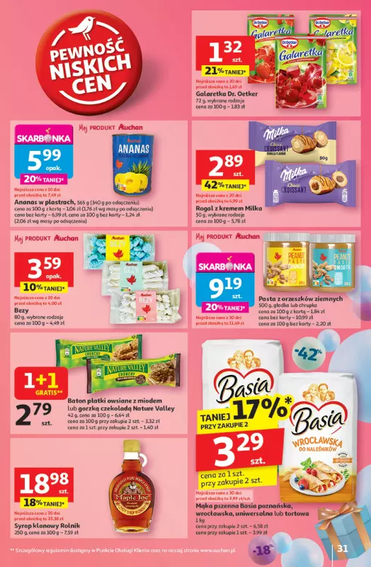 Auchan - gazetka promocyjna Te URODZINY są NAJ Hipermarket od czwartku 15.05 do środy 21.05 - strona 33