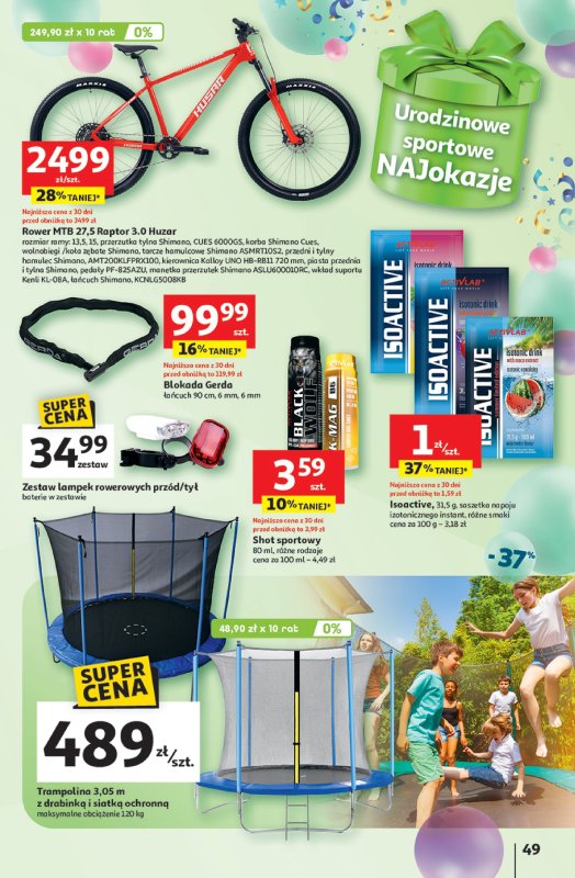 Auchan - gazetka promocyjna Te URODZINY są NAJ Hipermarket od czwartku 15.05 do środy 21.05 - strona 53