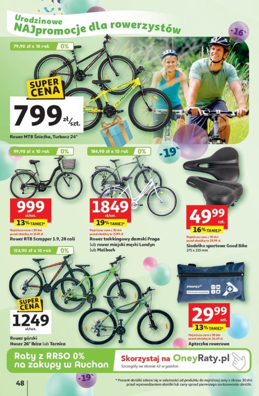 Auchan - gazetka promocyjna Te URODZINY są NAJ Hipermarket  do środy 21.05 - strona 52
