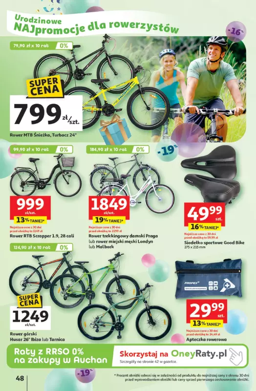 Auchan - gazetka promocyjna Te URODZINY są NAJ Hipermarket od czwartku 15.05 do środy 21.05 - strona 52