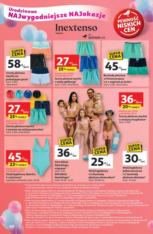 Auchan - gazetka promocyjna Te URODZINY są NAJ Hipermarket  do środy 21.05 - strona 42