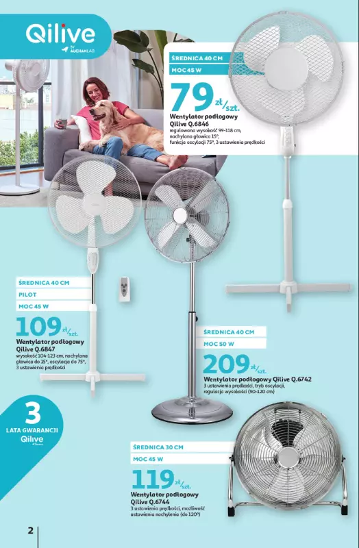 Auchan - gazetka promocyjna Wentylatory Hipermarket   - strona 2