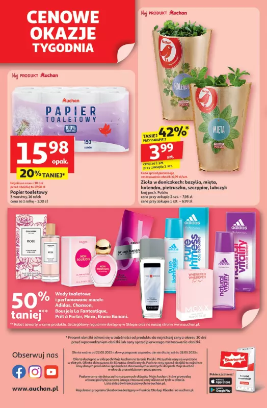 Auchan - gazetka promocyjna Uśmiech mamy? Zaplanowany! Moje Auchan od czwartku 22.05 do środy 28.05 - strona 10
