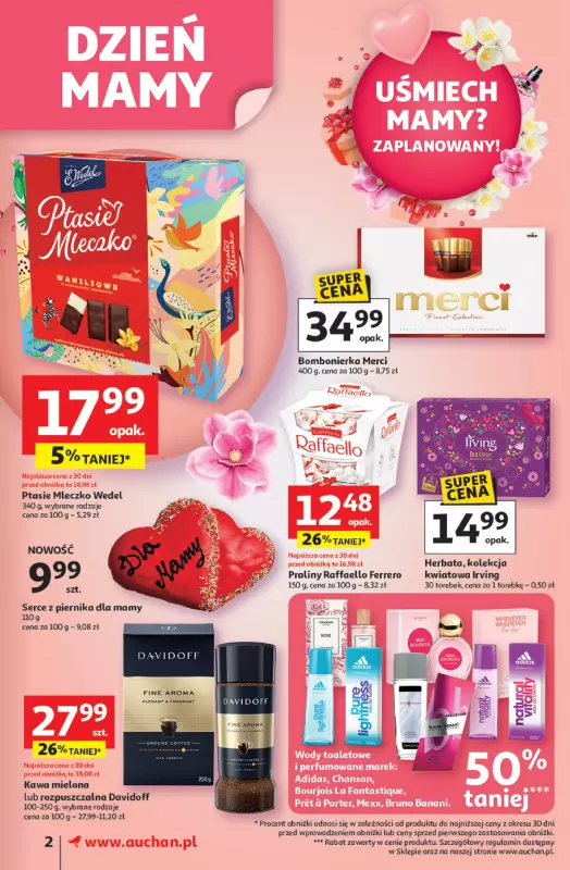 Auchan - gazetka promocyjna Gazetka Uśmiech mamy? Zaplanowany! Supermarket Auchan   - strona 2