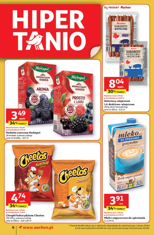 Auchan - gazetka promocyjna Gazetka Uśmiech mamy? Zaplanowany! Supermarket Auchan  do środy 28.05 - strona 4