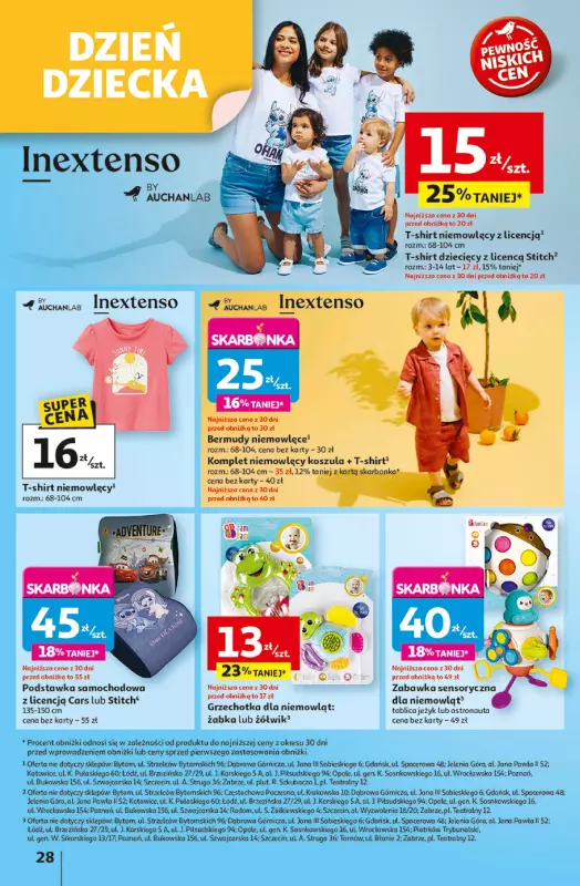 Auchan - gazetka promocyjna Gazetka Uśmiech mamy? Zaplanowany! Hipermarket Auchan  do środy 28.05 - strona 28